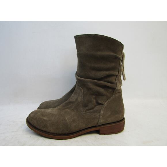 SOFFT Womens Size 8.5 M Brown Suede Zip 9" Shaft Fashion Boots Bootie - Picture 1 of 9